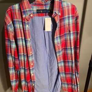 long sleeve plaid shirt